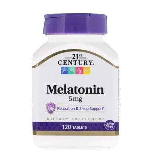 Мелатонін 21st Century Melatonin 5 мг, 120 таблеток
