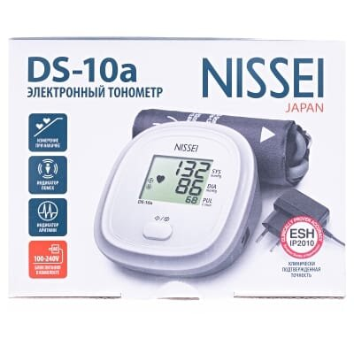 Тонометр Nissei DS-10a автоматичний з мережевим адаптером