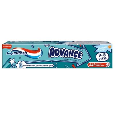 Зубна паста Aquafresh Advance, 9-13 років, 75 мл