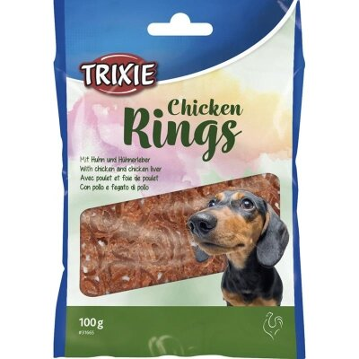 Ласощі для собак Trixie 31665 Кільце з куркою, 100 г