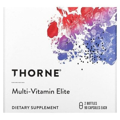 Мультивітаміни Thorne Research Multi-Vitamin Elite, 2 флакони по 90 капсул