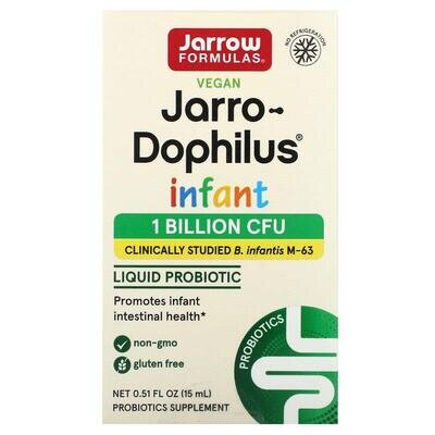 Пробіотики (дофілус) Jarrow Formulas Jarro-Dophilus для немовлят, рідкі краплі, 15 мл