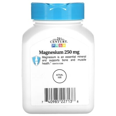 Магній 21st Century Magnesium 250 мг, 110 таблеток