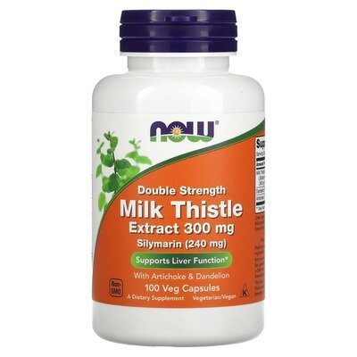Розторопші екстракт NOW Milk Thistle Extract 300 мг вег. капсули №100