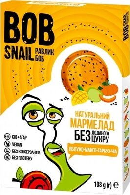 Мармелад Bob Snail Jelly яблуко-манго-гарбуз-чіа, 108 г