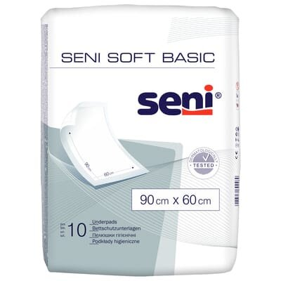 Пелюшки Seni Soft Basic одноразові гігієнічні 90х60 см, 10 шт