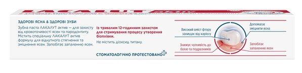 Зубна паста Lacalut Aktiv, 75 мл