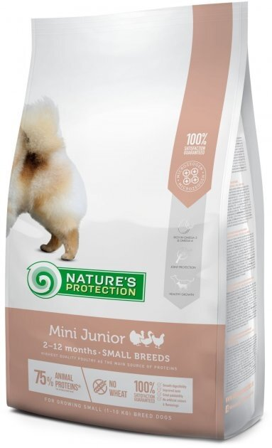 Корм сухий для цуценят малих порід Nature's Protection Mini Junior Small Breeds (NPS45724), 2 кг