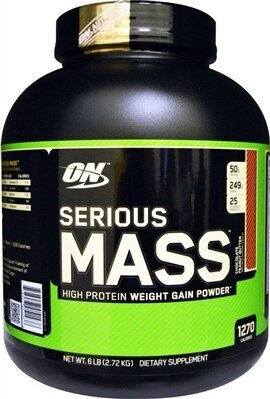 Гейнер Optimum Nutrition Serious Mass, шоколад і арахісове масло, 2,72 кг