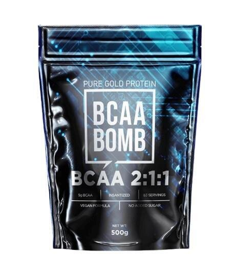 Амінокислота Pure Gold Protein BCAA BOMB 2:1:1, кола, 500 г