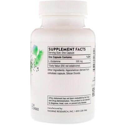L- глютамін Thorne Research L-Glutamine, 90 капсул