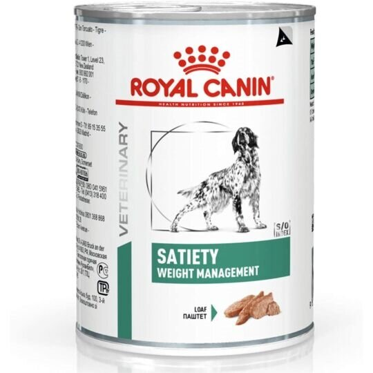 Корм вологий для собак із зайвою вагою Royal Canin Satiety Weight Management Dog, 410 г