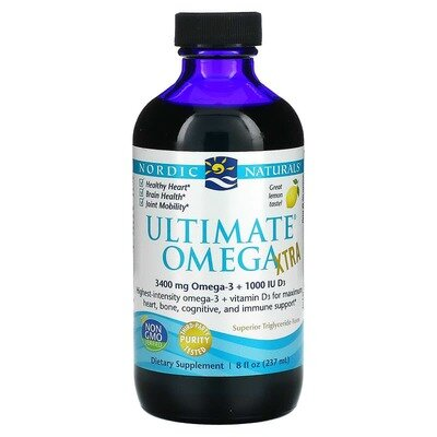 Омега Nordic Naturals Ultimate Omega Xtra лимонний смак, 237 мл