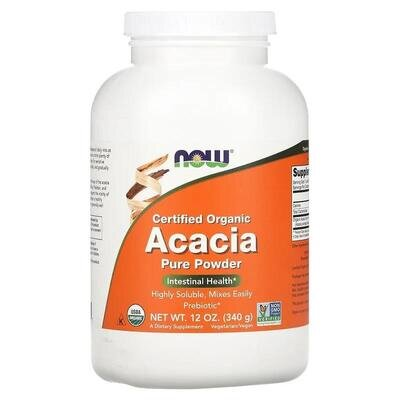 Акація органічна NOW Acacia Organic порошок, 340 г