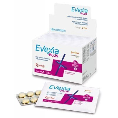 Кандіолі Евексія Плюс Candioli Evexia Plus протизапальний препарат для собак і котів на основі канабідіолу, 10 таблеток