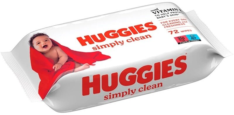 Серветки вологі Huggies Simply Clean дитячі, 72 шт
