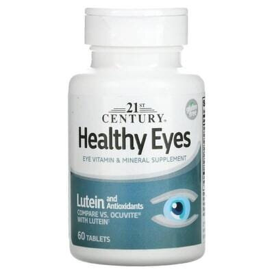 Вітаміни для очей 21st Century Healthy Eyes лютеїн та антиоксиданти, 60 таблеток