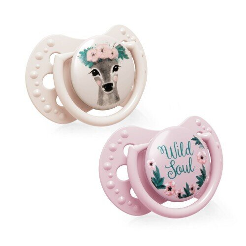 Пустушка силіконова Lovi Wild Soul динамічна, 22/884 girl, 6-18 місяців, 2 шт
