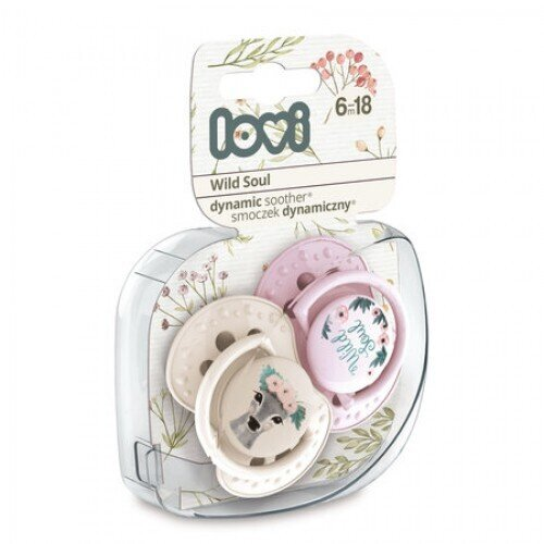 Пустушка силіконова Lovi Wild Soul динамічна, 22/884 girl, 6-18 місяців, 2 шт