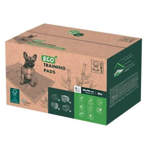 Пелюшки M-Pets Eco Training Pads екологічні привчаючі пелюшки для собак, розмір 60х90 см, 30 штук