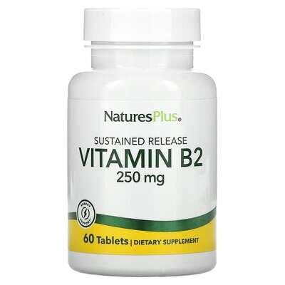 Рибофлавін Nature's Plus Vitamin B2 250 мг, 60 таблеток