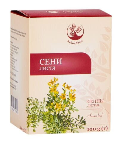 Сени листя по 100 г у пач. з внут. пак.