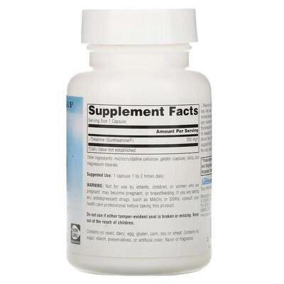 L-Теанін Source Naturals L-Theanine 200 мг, 60 капсул