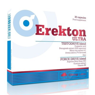 Комплекс для чоловічого здоров'я Olimp Erekton Ultra, 30 капсул