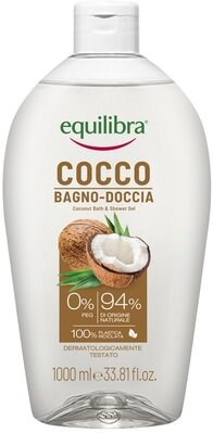 Гель для ванни та душу Equilibra Кокос, 1000 мл