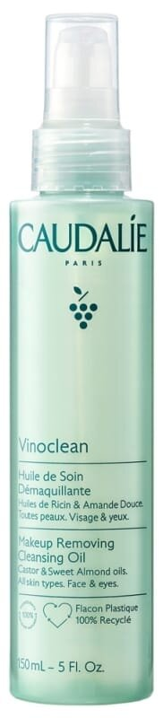 Олія для зняття макіяжу з обличчя та очей Caudalie Vinoclean, 150 мл