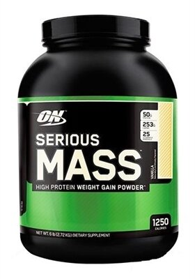 Гейнер Optimum Nutrition Serious Mass, ваніль, 2,72 кг