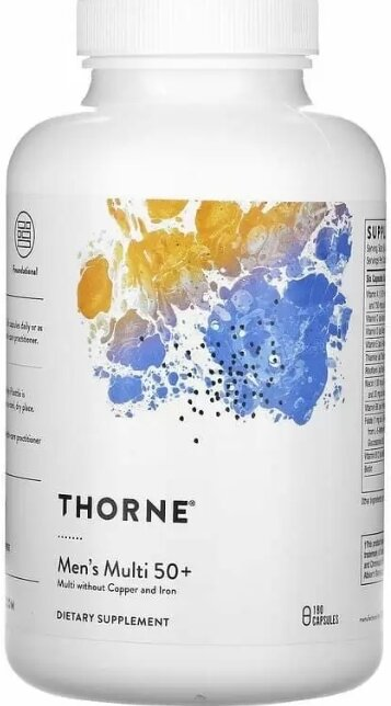 Мультивітаміни для чоловіків 50+ Thorne Research Men's Multi 50+, 180 капсул