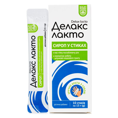 Делакс Лакто Baum Pharm сироп по 15 г №10 у стіках