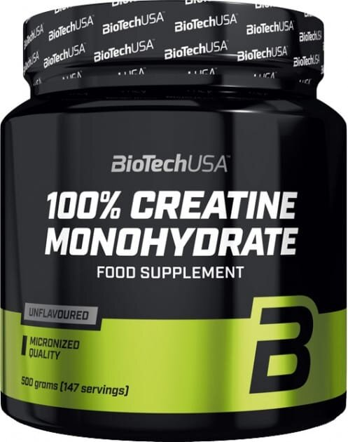 Креатин Biotech 100% Creatine Monohydrate, банка 500 г