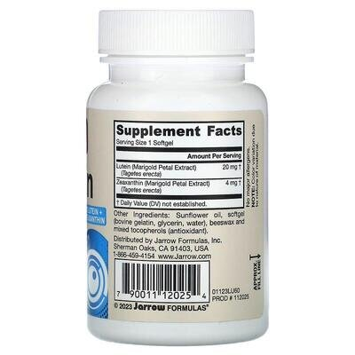 Лютеїн Jarrow Formulas Lutein 20 мг, 60 капсул
