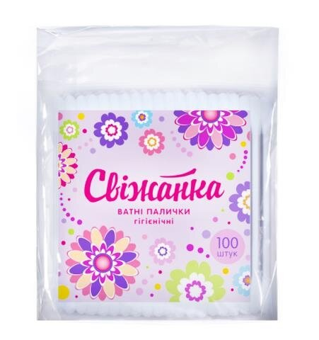 Ватні палички Cotton Club Свіжанка, 100 штук в пак.