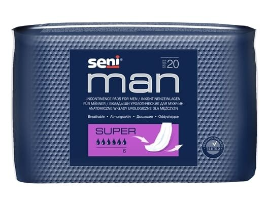 Прокладки урологiчнi Seni Man Super Level 6, 20 штук