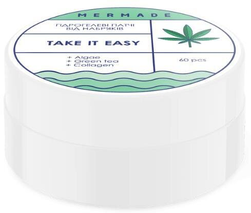 Патчі під очі Mermade Take It Easy гідрогелеві тонізуючі, 60 шт