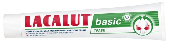 Зубна паста Lacalut Basic Трави, 75 мл