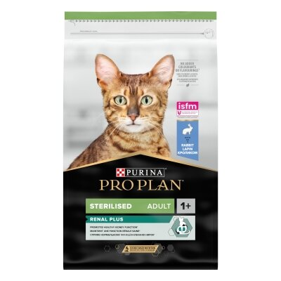 Корм сухий для стерилізованих кішок і котів Purina Pro Plan Sterilised з кроликом, 10 кг