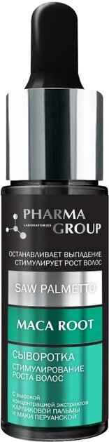 Сироватка для волосся Pharma Group Laboratories Карликова пальма + Мака Перуанська для стимулювання росту, 14 мл