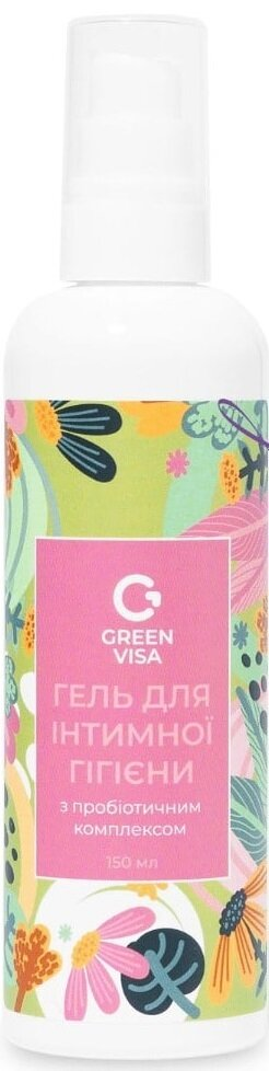 Гель для інтимної гігієни Green Visa Грін-Віза з пробіотичним комплексом, 150 мл