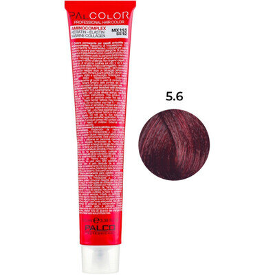 Крем-фарба для волосся Palco Professional Color № 5.6 світло-коричневий червоний, 100 мл