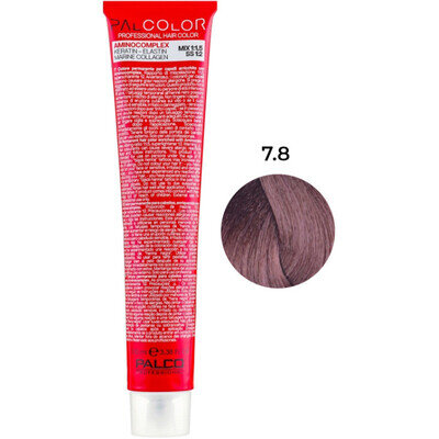 Крем-фарба для волосся Palco Professional Color № 7.8 блонд середній коричневий тютюн, 100 мл