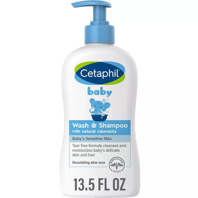 Гель-шампунь дитячий Cetaphil Baby Wash & Shampoo з календулою, 399 мл