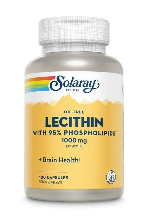 Лецитин соєвий Solaray Lecithin, 100 капсул