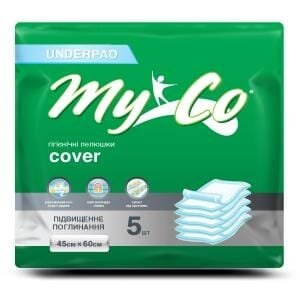 Пелюшки MyCo Cover одноразові гігієнічні 60 х 45 cм, 5 шт