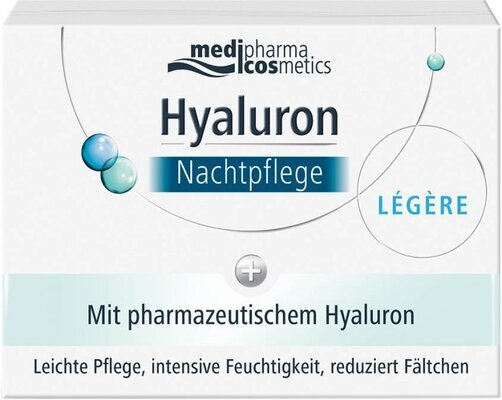 Крем для обличчя Hyaluron (Pharma Hyaluron) Legere нічний зволожуючий, 50 мл