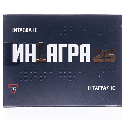 Інтагра IC таблетки, в/о по 25 мг №4 (2х2)