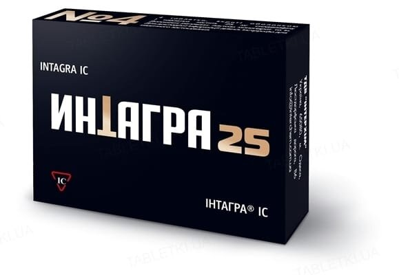Інтагра IC таблетки, в/о по 25 мг №4 (2х2)